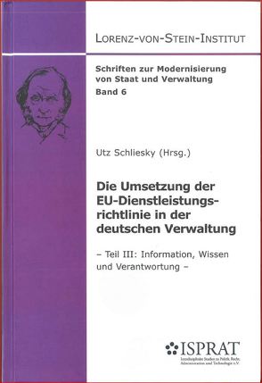 Die Umsetzung der EU-Dienstleistungsrichtlinie in der deutschen Verwaltung von Schliesky,  Utz