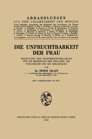 Die Unfruchtbarkeit der Frau von Graff,  Erwin