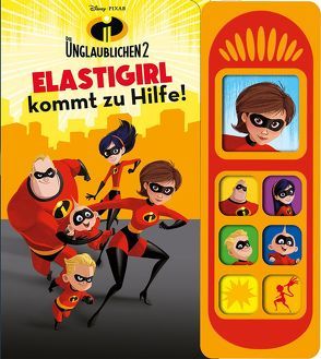 Die Unglaublichen 2 – Disney – Elastigirl kommt zu Hilfe! -Soundbuch – Pappbilderbuch mit 7 coolen Geräuschen für Kinder ab 3 Jahren