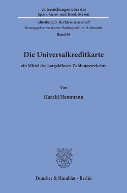 Die Universalkreditkarte. von Hammann,  Harald