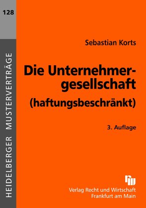 Die Unternehmergesellschaft (haftungsbeschränkt) von Korts,  Sebastian