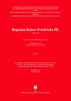 Die Urkunden und Briefe des Österreichischen Staatsarchivs in Wien von Ottner-Diesenberger,  Christine