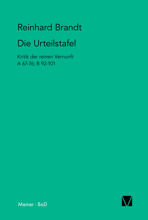 Die Urteilstafel von Brandt,  Reinhard