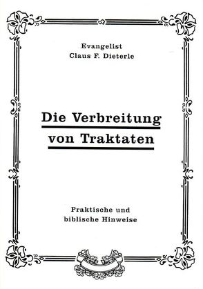 Die Verbreitung von Traktaten von Dieterle,  Claus F