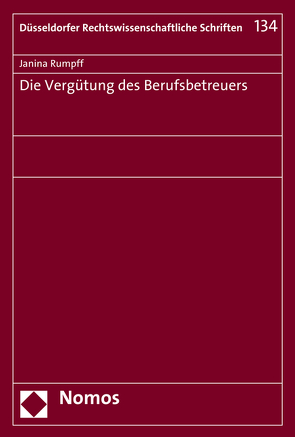 Die Vergütung des Berufsbetreuers von Rumpff,  Janina