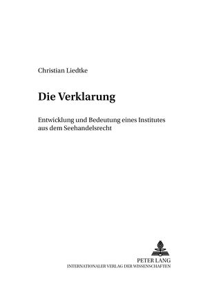 Die Verklarung von Liedtke,  Christian