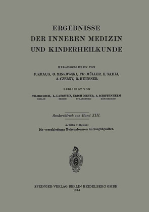 Die verschiedenen Melaenaformen im Säuglingsalter von Reuss,  A. Ritter