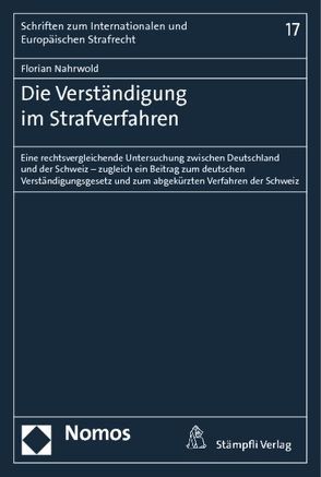 Die Verständigung im Strafverfahren von Nahrwold,  Florian