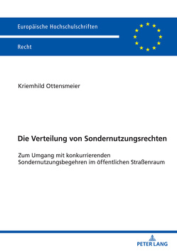 Die Verteilung von Sondernutzungsrechten von Ottensmeier,  Kriemhild