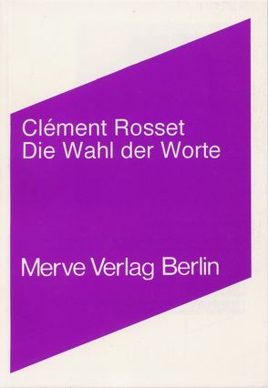 Die Wahl der Worte von Geble,  Peter, Rosset,  Clément