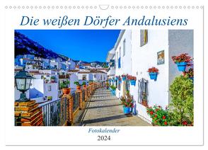 Die weißen Dörfer Andalusiens (Wandkalender 2024 DIN A3 quer), CALVENDO Monatskalender von Biskupek,  Sylvia