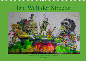 Die Welt der Streetart (Wandkalender 2022 DIN A2 quer) von van Dutch,  Tom