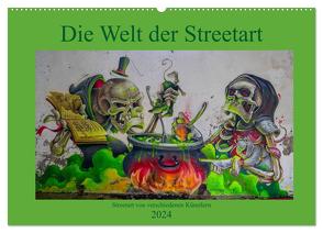 Die Welt der Streetart (Wandkalender 2024 DIN A2 quer), CALVENDO Monatskalender von van Dutch,  Tom