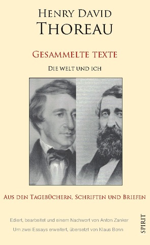 Die Welt und ich von Thoreau,  Henry David, Zanker,  Anton