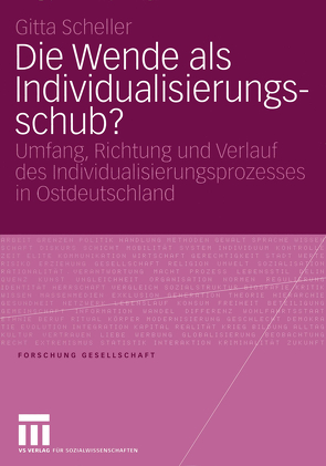 Die Wende als Individualisierungsschub? von Scheller,  Gitta