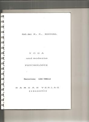 Yoga und moderne Psychologie von Bhogal,  Shri R