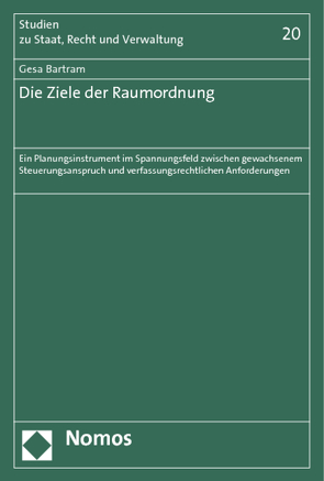 Die Ziele der Raumordnung von Bartram,  Gesa