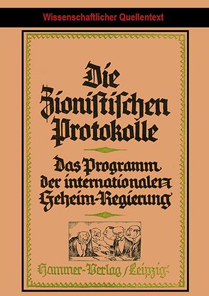 Die Zionistischen Protokolle von Fritsch,  Theodor