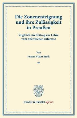 Die Zonenenteignung von Bredt,  Johann Viktor