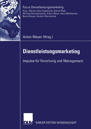 Dienstleistungsmarketing von Meyer,  Anton