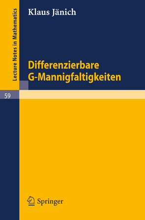 Differenzierbare G-Mannigfaltigkeiten von Jänich,  Klaus