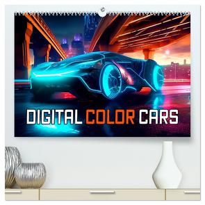 Digital Color Cars (hochwertiger Premium Wandkalender 2024 DIN A2 quer), Kunstdruck in Hochglanz von Altenburger,  Monika