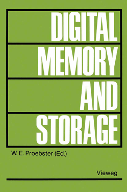 Digital Memory and Storage von Proebster,  Walter E.