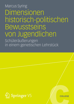 Dimensionen historisch-politischen Bewusstseins von Jugendlichen von Syring,  Marcus