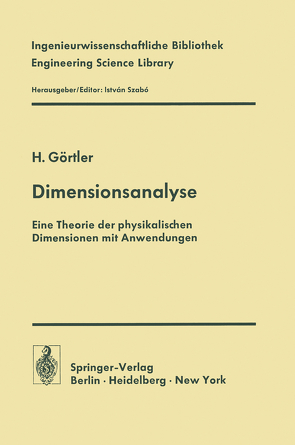 Dimensionsanalyse von Görtler,  H.