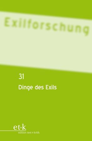 Dinge des Exils von Schloer,  Joachim