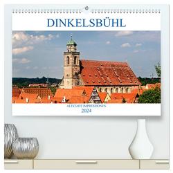 DINKELSBÜHL – ALTSTADT IMPRESSIONEN (hochwertiger Premium Wandkalender 2024 DIN A2 quer), Kunstdruck in Hochglanz von boeTtchEr,  U