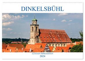 DINKELSBÜHL – ALTSTADT IMPRESSIONEN (Wandkalender 2024 DIN A2 quer), CALVENDO Monatskalender von boeTtchEr,  U