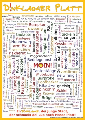 Dinklaoger Platt (Poster DIN A2) von Grotegers,  Gertrud, Homrighausen,  Anke, Seebeck,  Andreas