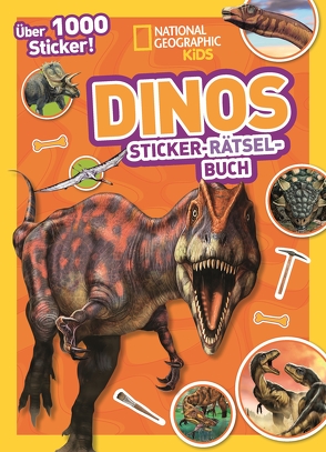 Dinos Sticker-Rätsel-Buch mit über 1000 Stickern