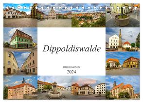 Dippoldiswalde Impressionen (Tischkalender 2024 DIN A5 quer), CALVENDO Monatskalender von Meutzner,  Dirk