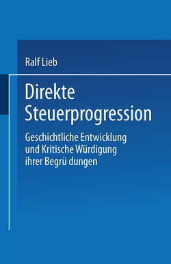 Direkte Steuerprogression von Lieb,  Ralf