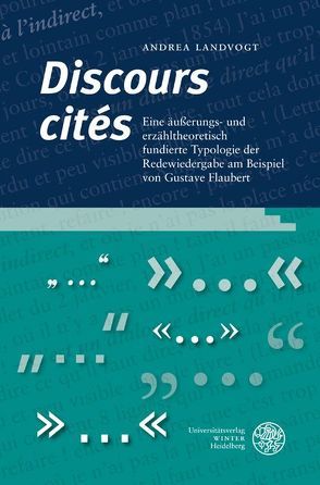 ‚Discours cités‘ von Landvogt,  Andrea