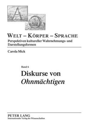 Diskurse von «Ohnmächtigen» von Mick,  Carola