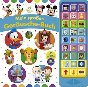 Disney Baby – Mein großes Geräusche-Buch – 27-Button-Soundbuch mit 24 Seiten für Kinder ab 3 Jahren