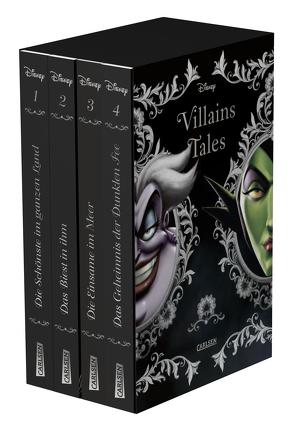 Disney. Villains: Villain Tales. Taschenbuch-Schuber. Enthält die Geschichten »Die Schönste im ganzen Land«, »Das Biest in ihm«, »Die Einsame im Meer«, »Das Geheimnis der Dunklen Fee« von Disney,  Walt, Kurtz,  Ellen, Valentino,  Serena