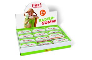 Display Pippi (Film) Radiergummi von Lindgren,  Astrid