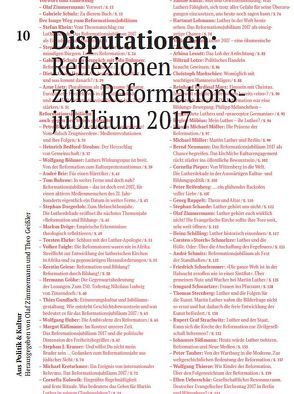 Disputationen von Bahr,  Petra, Bedford-Strohm,  Heinrich, Böhmer,  Wolfgang, Buhrow,  Tom, Dahmen,  Udo, Dorgerloh,  Stephan, Dröge,  Markus, Ehrke,  Torsten, Faigle,  Volker, Griese,  Kerstin, Gröhe,  Hermann, Gundlach,  Thies, Herbst,  Dieter Georg, Huber,  Wolfgang, Kardinal Marx,  Reinhard, Käßmann,  Margot, Kramer,  Stephan J., Kretschmer,  Michael, Kulawik,  Cornelia, Kunst,  Sabine, Lehmann,  Hartmann, Leppin,  Volker, Lexutt,  Athina, Lotze,  Hiltrud, Markschies,  Christoph, Möbius,  Regine, Möller,  Johann Michael, Mueller,  Michael, Neumann,  Bernd, Pieper,  Cornelia, Reifenberg,  Peter, Rhein,  Stefan, Ruppelt,  Georg, Schaede,  Stephan, Schilling,  Heinz, Schmelzer,  Carsten "Storch", Schmitz,  André, Schorlemmer,  Friedrich, Schulz,  Gabriele, Schwaetzer,  Irmgard, Sternberg,  Thomas, Strachwitz,  Rupert Graf, Süßmann,  Johannes, Tauber,  Peter, Thierse,  Wolfgang, Überscher,  Ellen, Zimmermann,  Olaf, Zowislo,  Stefan