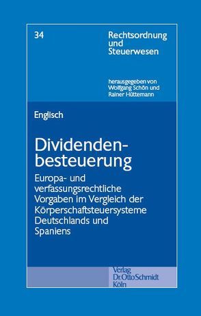 Dividendenbesteuerung von Englisch,  Joachim