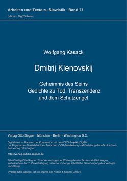 Dmitrij Klenovskij. Geheimnis des Seins. Gedichte zu Tod, Transzendenz und dem Schutzengel von Kasack,  Wolfgang