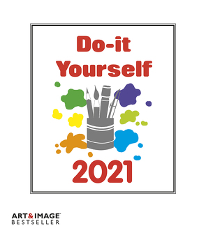 Do-it Yourself weiß 2021 A&I – Bastelkalender – Wandkalender – DIY-Kalender – 21×24