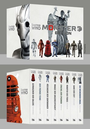 Doctor Who Monster-Edition: Schuber mit Band 1-8 von Baxendale,  Trevor, Boucher,  Chris, Cole,  Stephen, Dicks,  Terrance, Perry,  Robert, Richards,  Justin, Russell,  Gary, Sambale,  Bernd, Tucker,  Mike