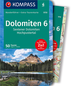 KOMPASS Wanderführer Dolomiten 6, Sextener Dolomiten, Hochpustertal von Hüsler,  Eugen E.