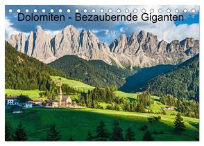 Dolomiten – Bezaubernde Giganten (Tischkalender 2024 DIN A5 quer), CALVENDO Monatskalender von Ferrari,  Sascha