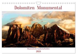 Dolomiten Monumental (Wandkalender 2024 DIN A4 quer), CALVENDO Monatskalender von Aichner,  Joe