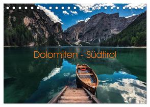 Dolomiten – Südtirol (Tischkalender 2024 DIN A5 quer), CALVENDO Monatskalender von Claude Castor I 030mm-photography,  Jean